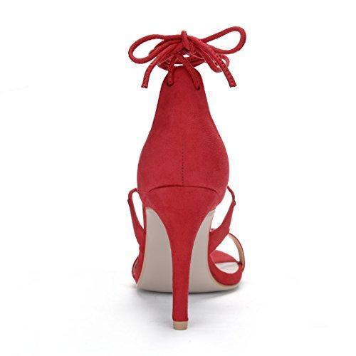 Stiletto Heel Lace-up Sandals