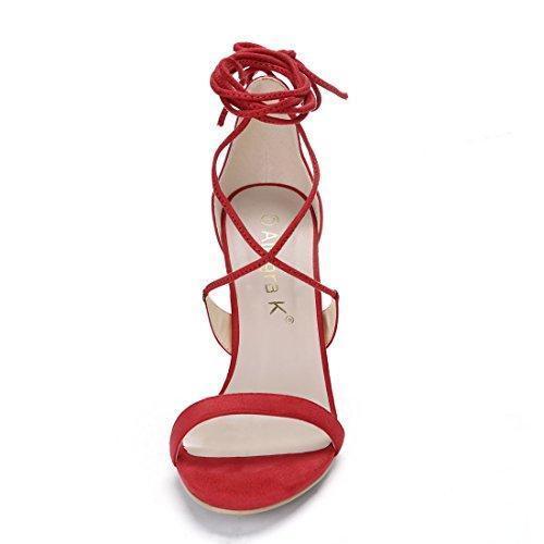 Stiletto Heel Lace-up Sandals